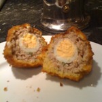 sectioned scotch egg